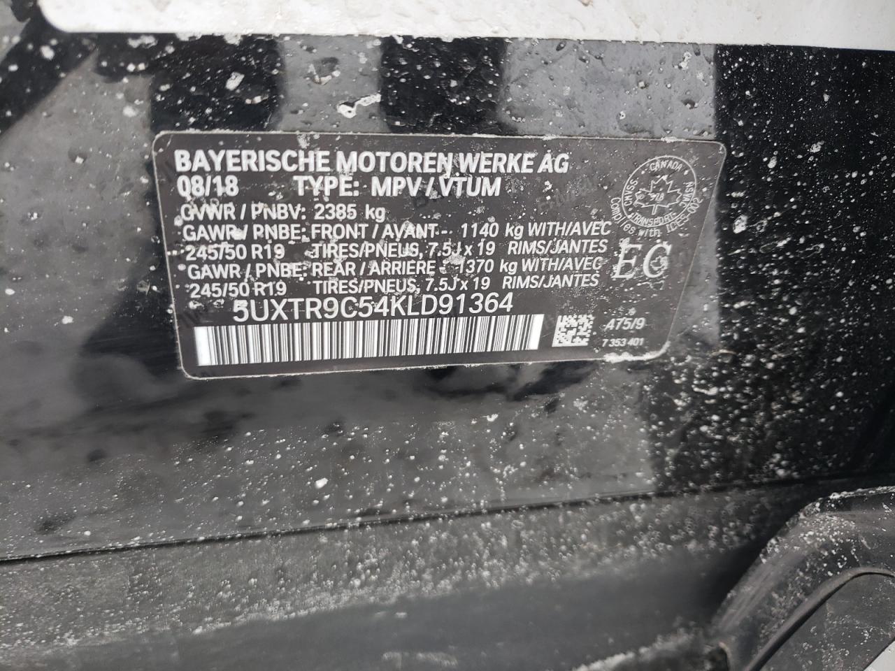 5UXTR9C54KLD91364 - 2019 Bmw x3 – Trash Cars Blog